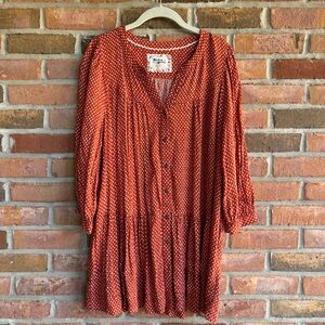 HOLDING HORSES drop waist polka dot dress